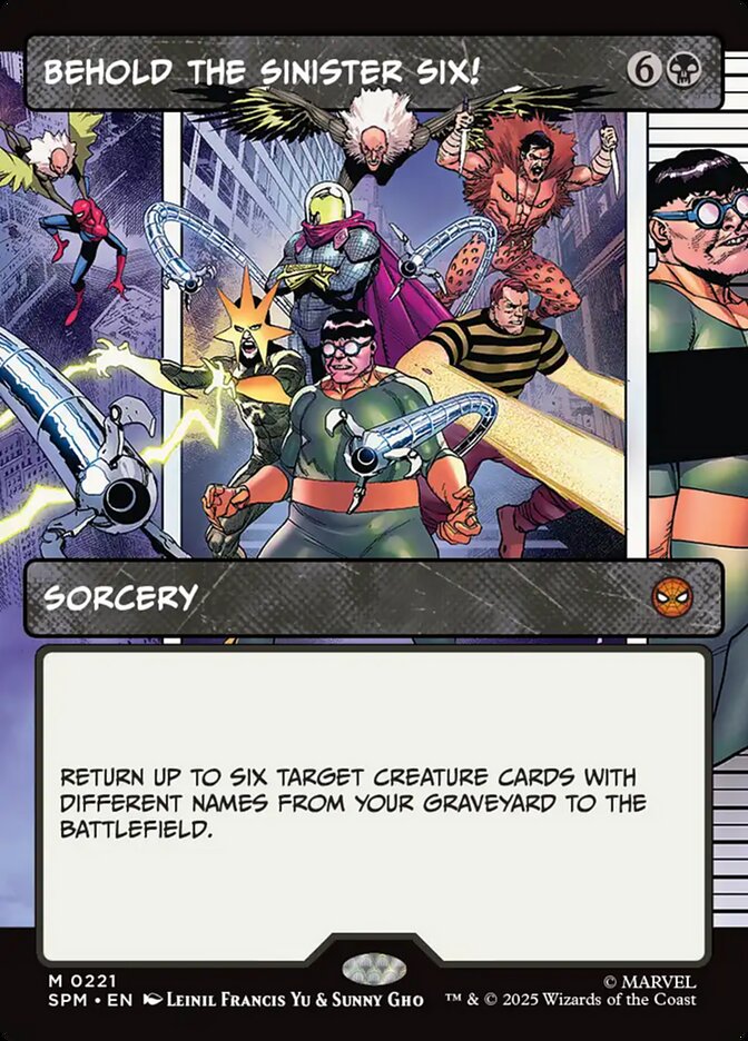 Behold the Sinister Six! 221/198 (Marvel's Spider-Man)  - Showcase | Good Games Cannington