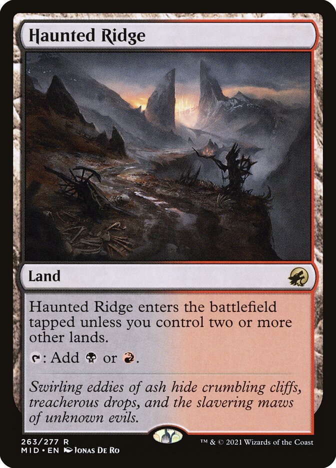 Haunted Ridge 263/277 (Innistrad: Midnight Hunt)  | Good Games Cannington