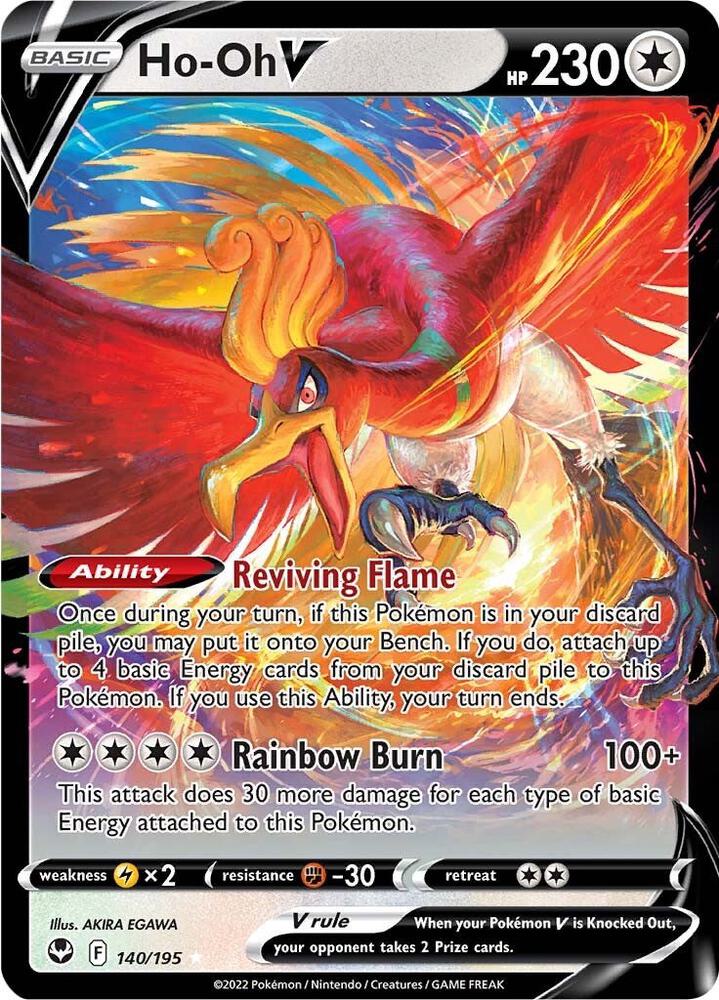 Ho Oh V 140/195 (SWSH12: Silver Tempest)  - Holofoil | Good Games Cannington