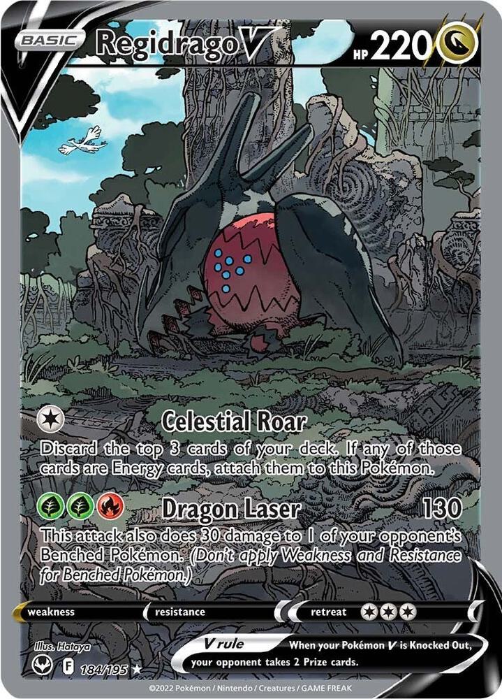 Regidrago V 184/195 (SWSH12: Silver Tempest)  - Holofoil | Good Games Cannington