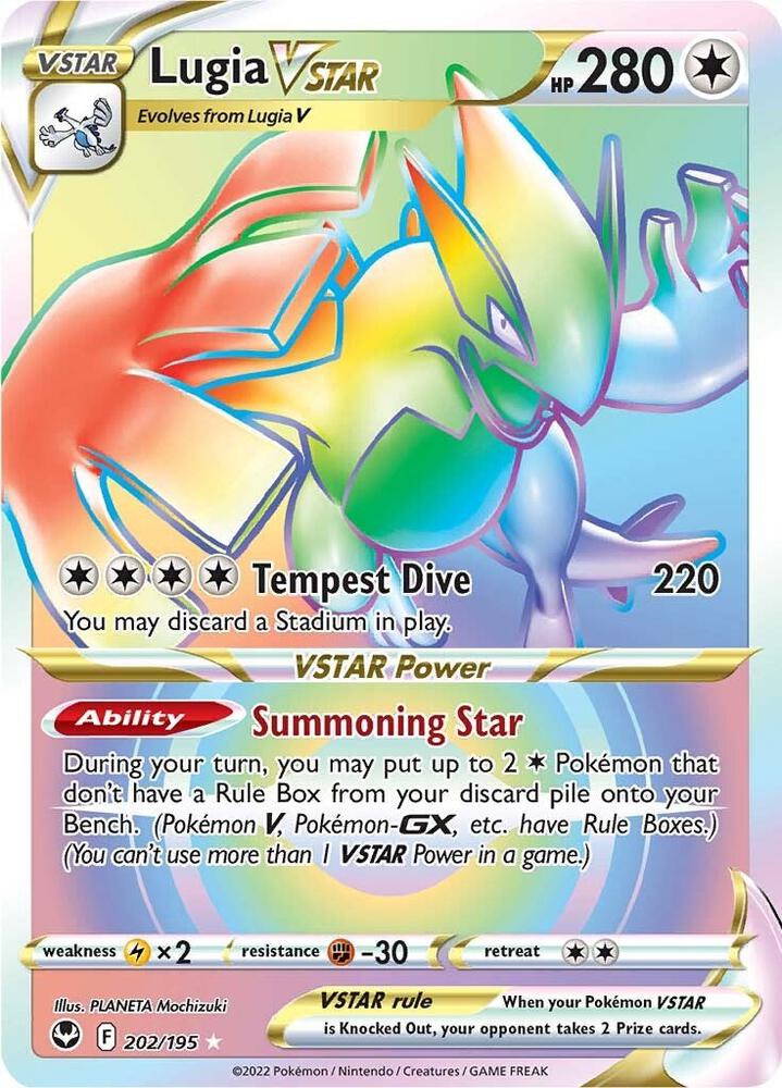 Lugia VSTAR Secret 202 202/195 (SWSH12: Silver Tempest)  - Holofoil | Good Games Cannington