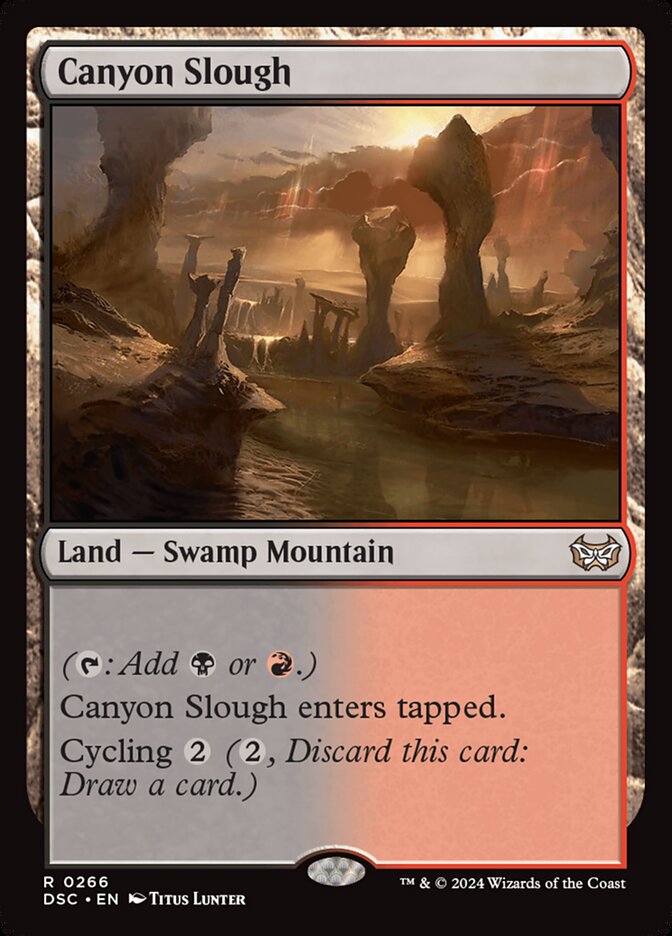 Canyon Slough 266/40 (Commander: Duskmourn: House of Horror)  | Good Games Cannington