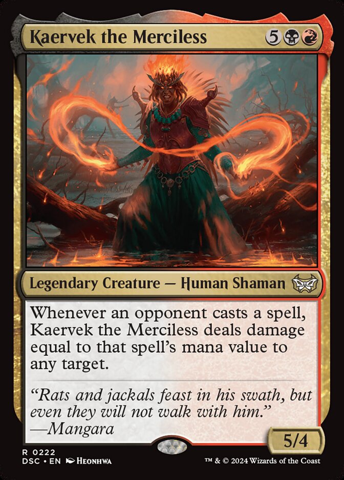 Kaervek the Merciless 222 (Commander: Duskmourn: House of Horror)  | Good Games Cannington
