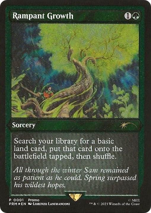 Rampant Growth Foil Etched 1 (WPN & Gateway Promos)  - Etched Foil | Good Games Cannington