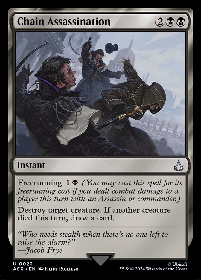 Chain Assassination 23/110 (Universes Beyond: Assassin's Creed)  - Foil | Good Games Cannington