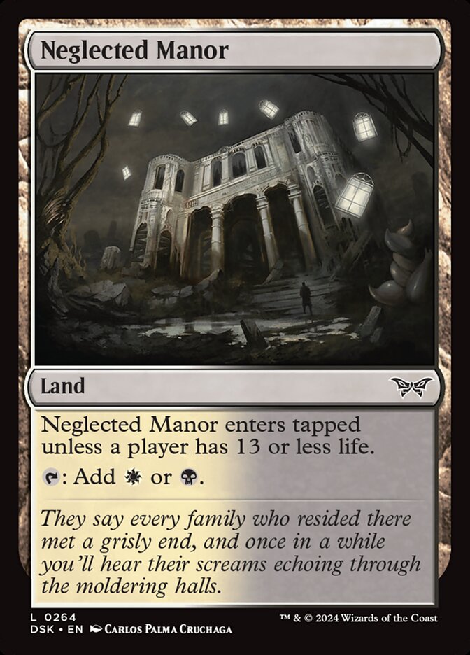 Neglected Manor 264 (Duskmourn: House of Horror)  - Foil | Good Games Cannington