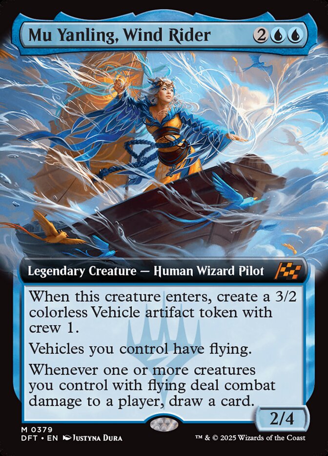 Mu Yanling, Wind Rider 379/291 (Aetherdrift)  - Extended Art | Good Games Cannington