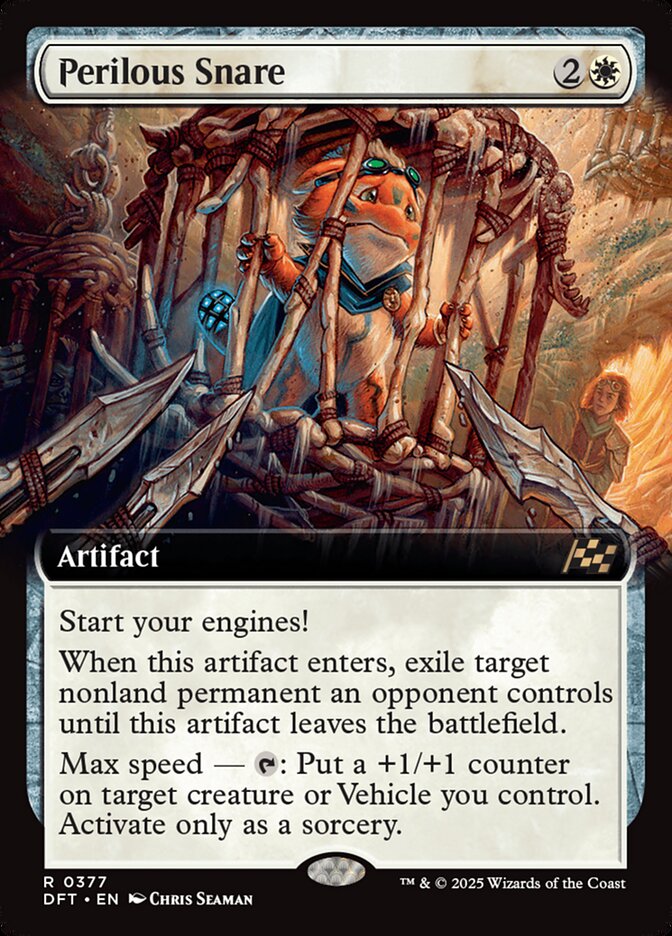 Perilous Snare 377/291 (Aetherdrift)  - Extended Art | Good Games Cannington