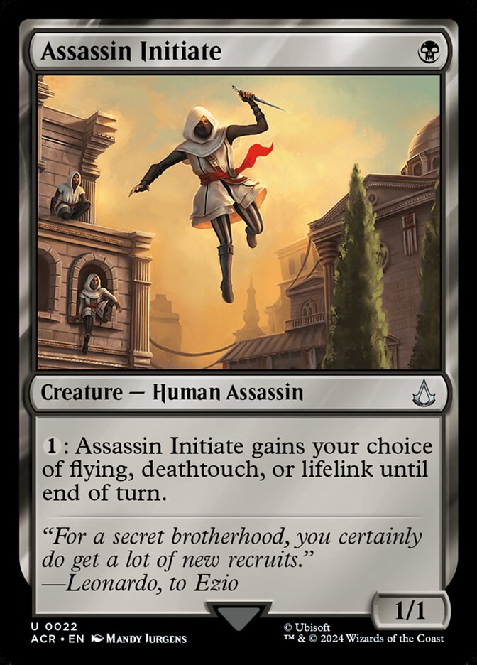 Assassin Initiate 22/110 (Universes Beyond: Assassin's Creed)  | Good Games Cannington