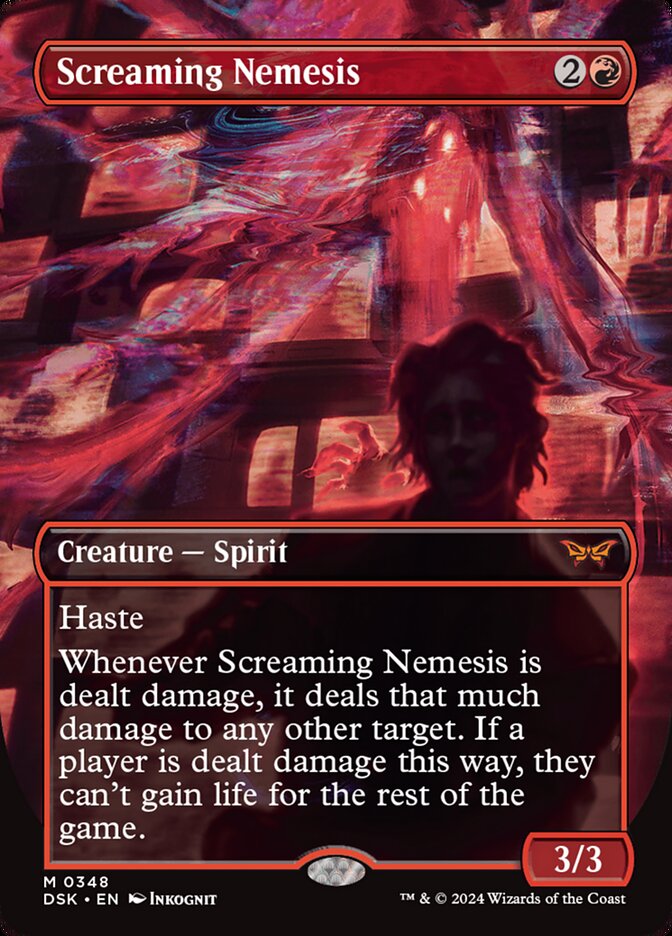 Screaming Nemesis 348 (Duskmourn: House of Horror)  - Borderless | Good Games Cannington