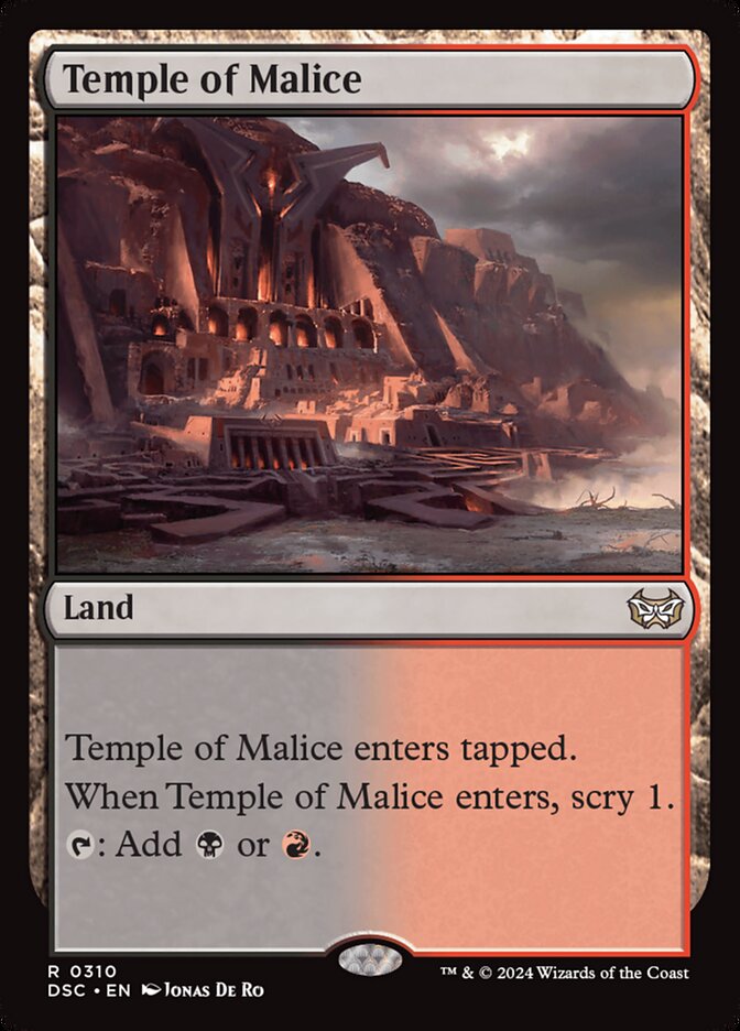 Temple of Malice 310/40 (Commander: Duskmourn: House of Horror)  | Good Games Cannington