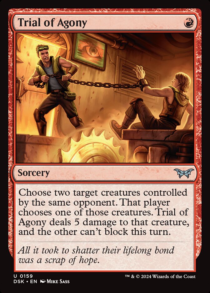 Trial of Agony 159 (Duskmourn: House of Horror)  - Foil | Good Games Cannington
