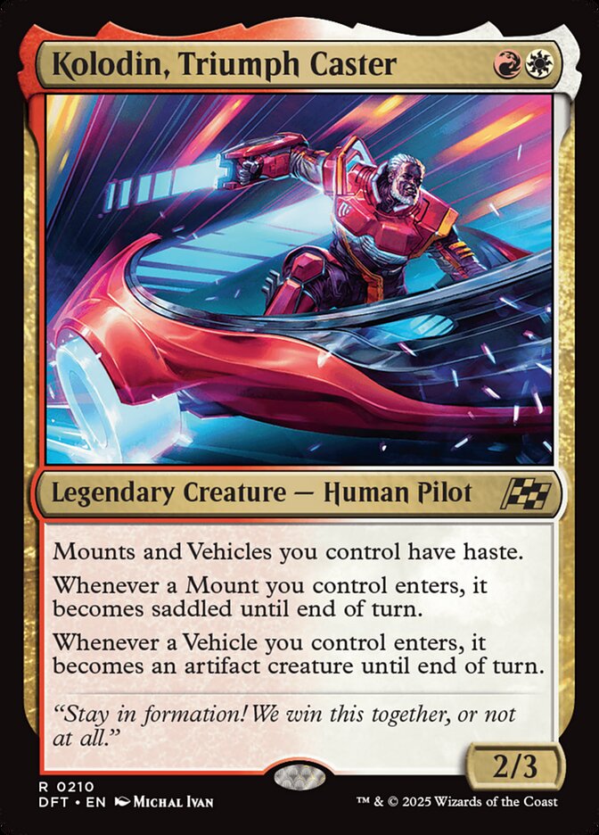 Kolodin, Triumph Caster 210 (Aetherdrift)  - Foil | Good Games Cannington