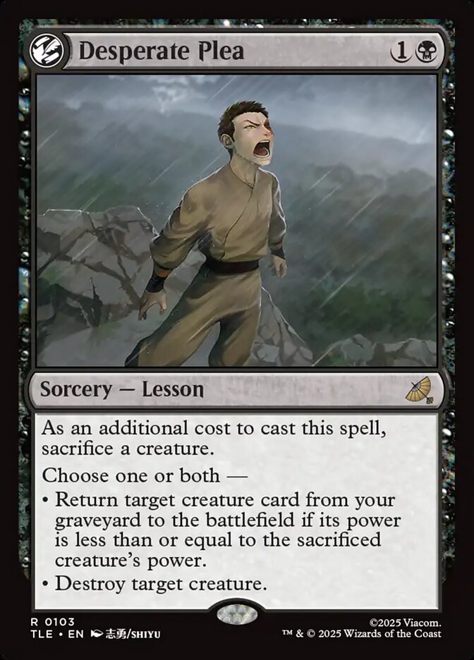 Desperate Plea 103 (Avatar: The Last Airbender: Eternal-Legal)  - Foil | Good Games Cannington