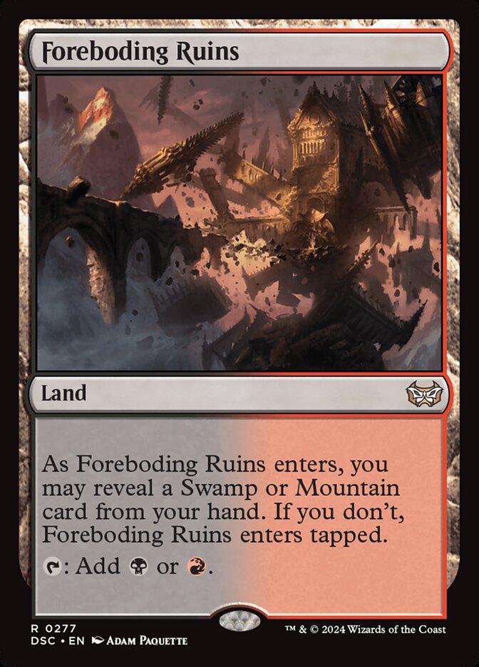 Foreboding Ruins 277 (Commander: Duskmourn: House of Horror)  | Good Games Cannington