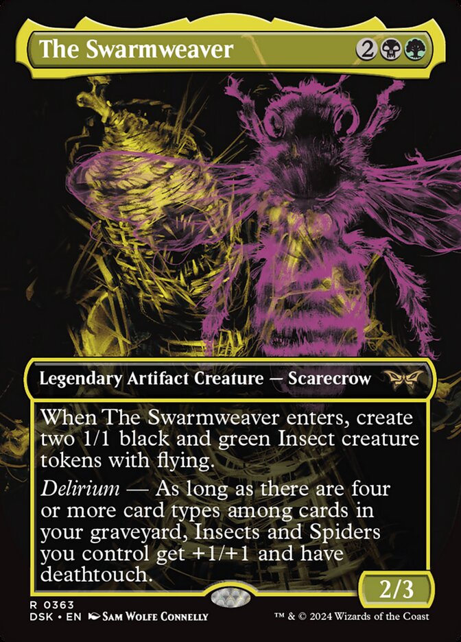 The Swarmweaver 363/286 (Duskmourn: House of Horror)  - Borderless Foil | Good Games Cannington