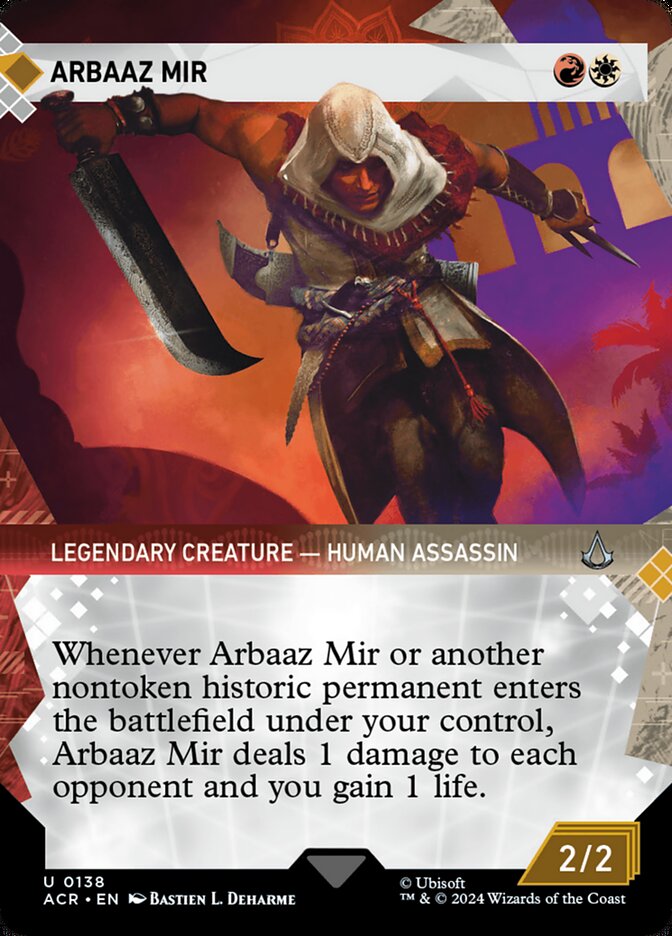 Arbaaz Mir 138/110 (Universes Beyond: Assassin's Creed)  - Showcase | Good Games Cannington