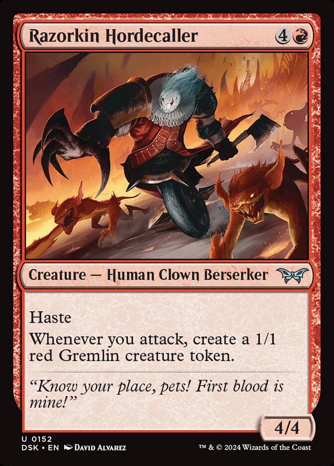 Razorkin Hordecaller 152 (Duskmourn: House of Horror)  - Foil | Good Games Cannington