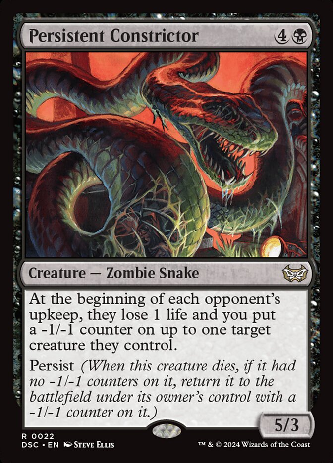Persistent Constrictor 22 (Commander: Duskmourn: House of Horror)  | Good Games Cannington