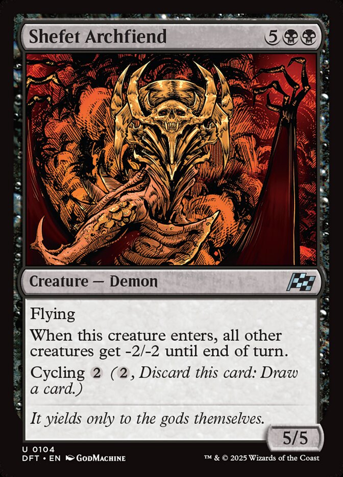 Shefet Archfiend 104/291 (Aetherdrift)  | Good Games Cannington