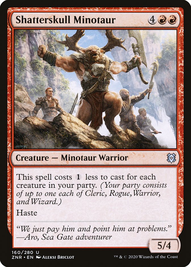 Shatterskull Minotaur 160 (Zendikar Rising)  | Good Games Cannington