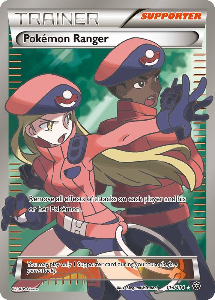 Pokemon Ranger Full Art 113/114 (XY - Steam Siege)  - Holofoil | Good Games Cannington