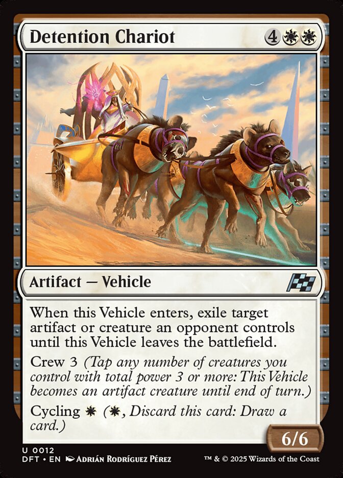 Detention Chariot 12/291 (Aetherdrift)  - Foil | Good Games Cannington
