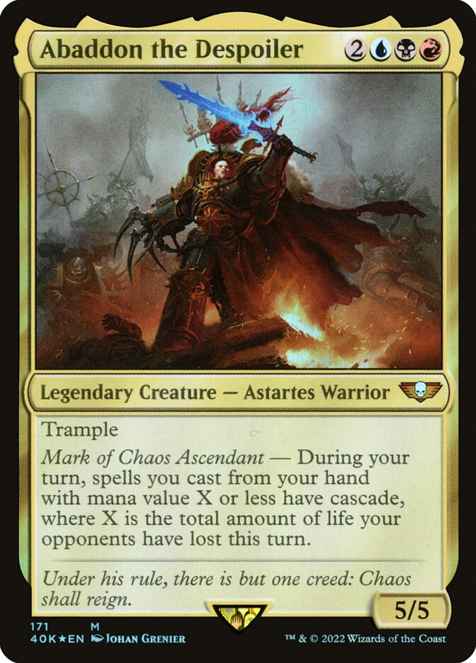 Abaddon the Despoiler 171 (Universes Beyond: Warhammer 40,000)  - Foil | Good Games Cannington