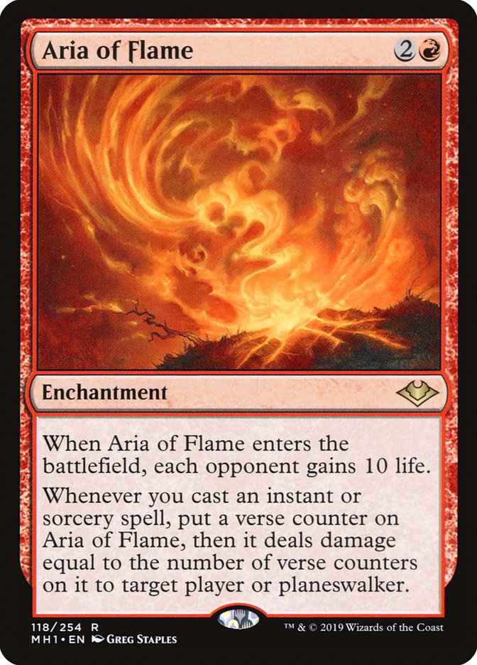 Aria of Flame 118 (Modern Horizons)  | Good Games Cannington