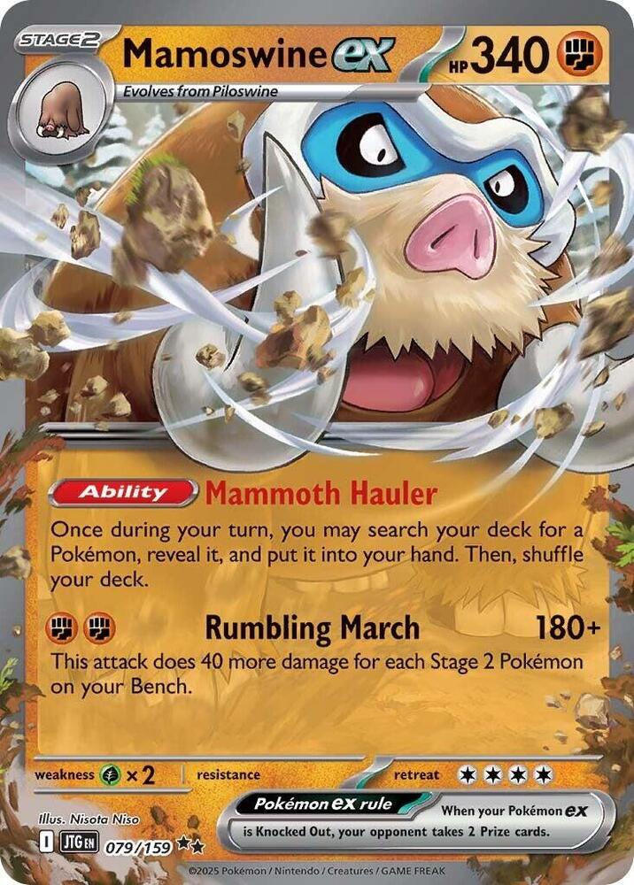 Mamoswine ex 079/159 (SV09: Journey Together)  - Holofoil | Good Games Cannington