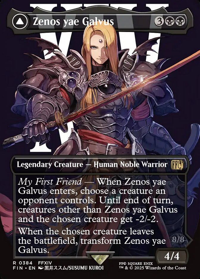 Zenos yae Galvus // Shinryu, Transcendent Rival 384 (FINAL FANTASY)  - Borderless Foil | Good Games Cannington