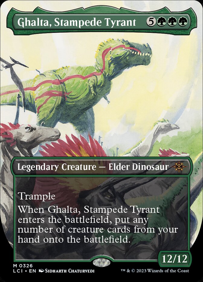 Ghalta, Stampede Tyrant 326 (The Lost Caverns of Ixalan)  - Borderless | Good Games Cannington