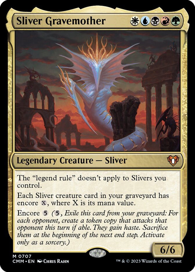 Sliver Gravemother 707 (Commander Masters)  - Foil | Good Games Cannington