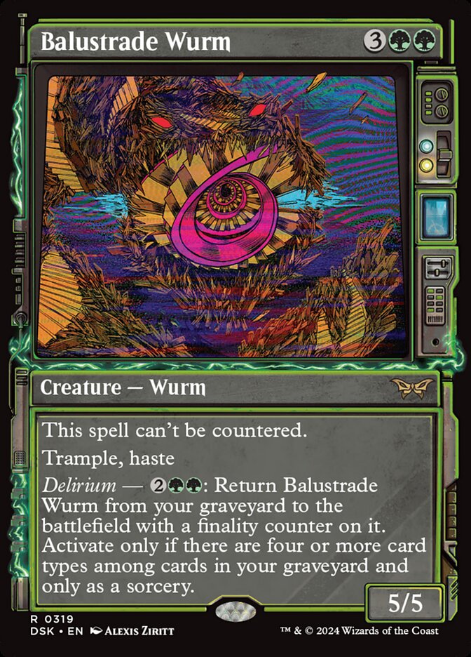 Balustrade Wurm 319 (Duskmourn: House of Horror)  | Good Games Cannington