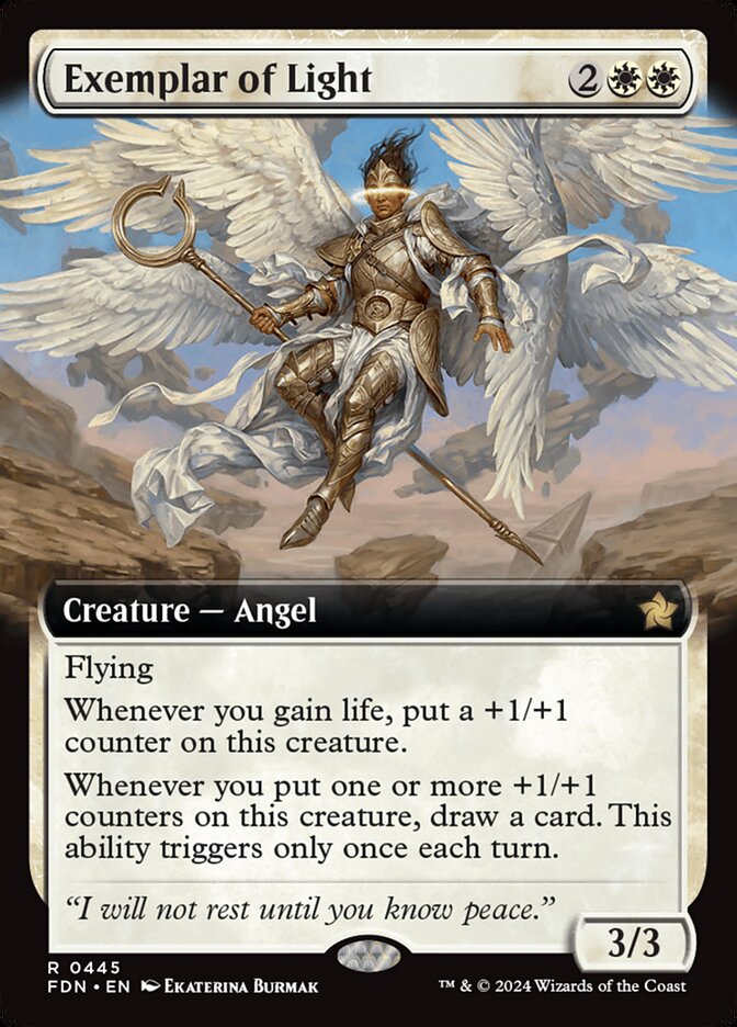 Exemplar of Light 445/291 (Foundations)  - Extended Art Foil | Good Games Cannington