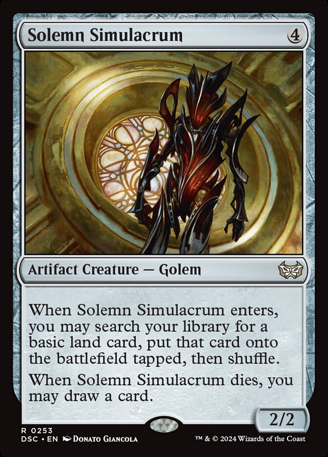 Solemn Simulacrum 253/40 (Commander: Duskmourn: House of Horror)  | Good Games Cannington