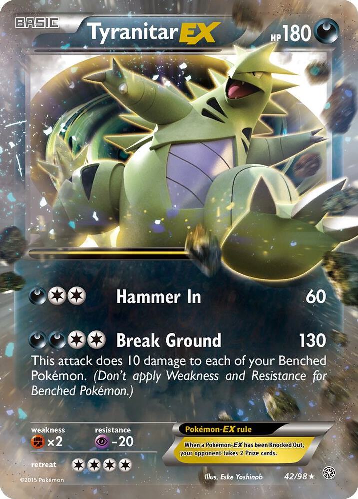 Tyranitar EX 42/98 (XY - Ancient Origins)  - Holofoil | Good Games Cannington