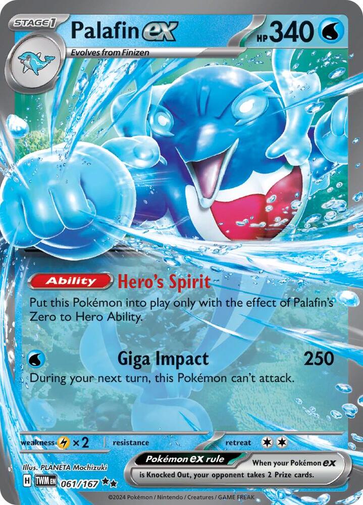 Palafin ex 061/167 (SV06: Twilight Masquerade)  - Holofoil | Good Games Cannington