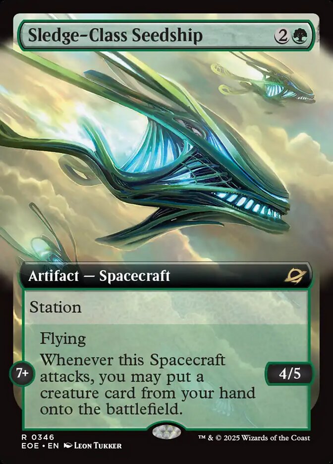 Sledge Class Seedship Extended Art 346 (Edge of Eternities)  | Good Games Cannington
