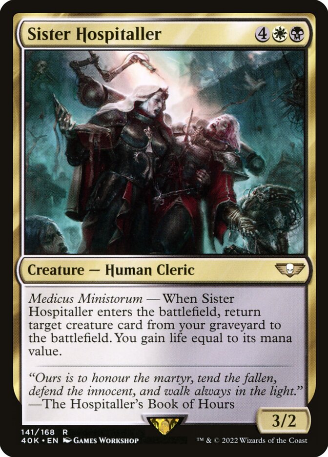 Sister Hospitaller 141 (Universes Beyond: Warhammer 40,000)  | Good Games Cannington