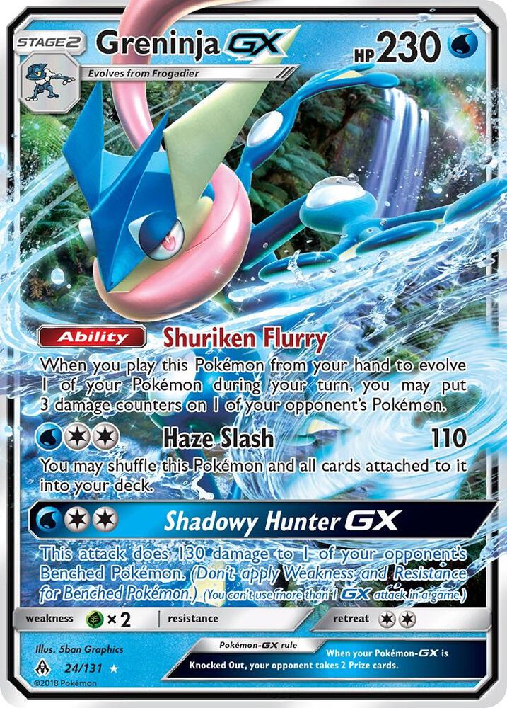 Greninja GX (SM - Forbidden Light)  - Holofoil | Good Games Cannington