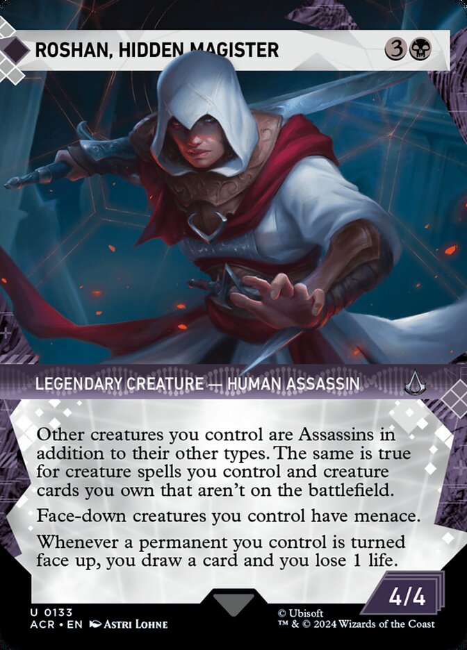 Roshan, Hidden Magister 133 (Universes Beyond: Assassin's Creed)  - Showcase Foil | Good Games Cannington