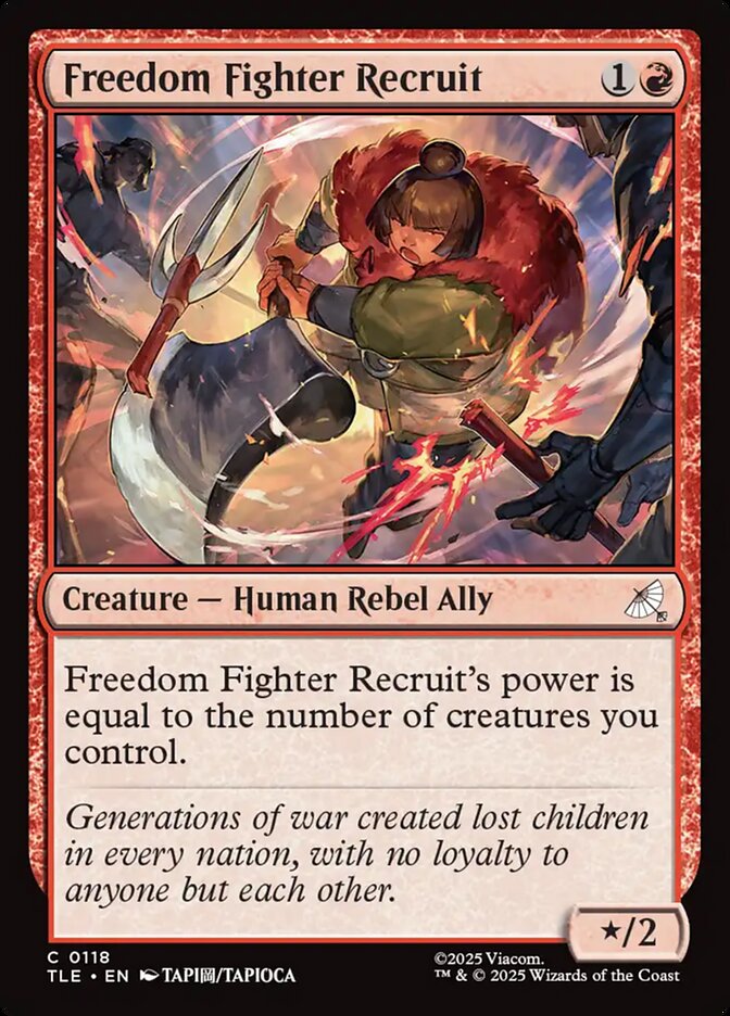 Freedom Fighter Recruit 118 (Avatar: The Last Airbender: Eternal-Legal)  - Foil | Good Games Cannington