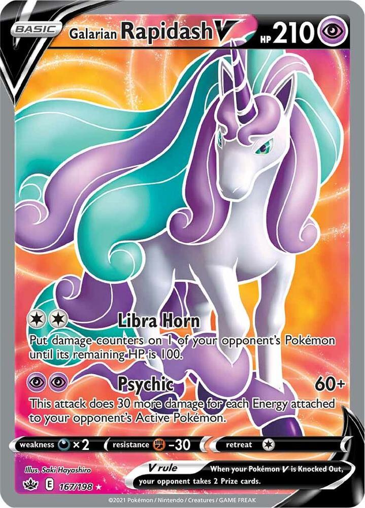 Galarian Rapidash V 167/198 (SWSH06: Chilling Reign)  - Holofoil | Good Games Cannington