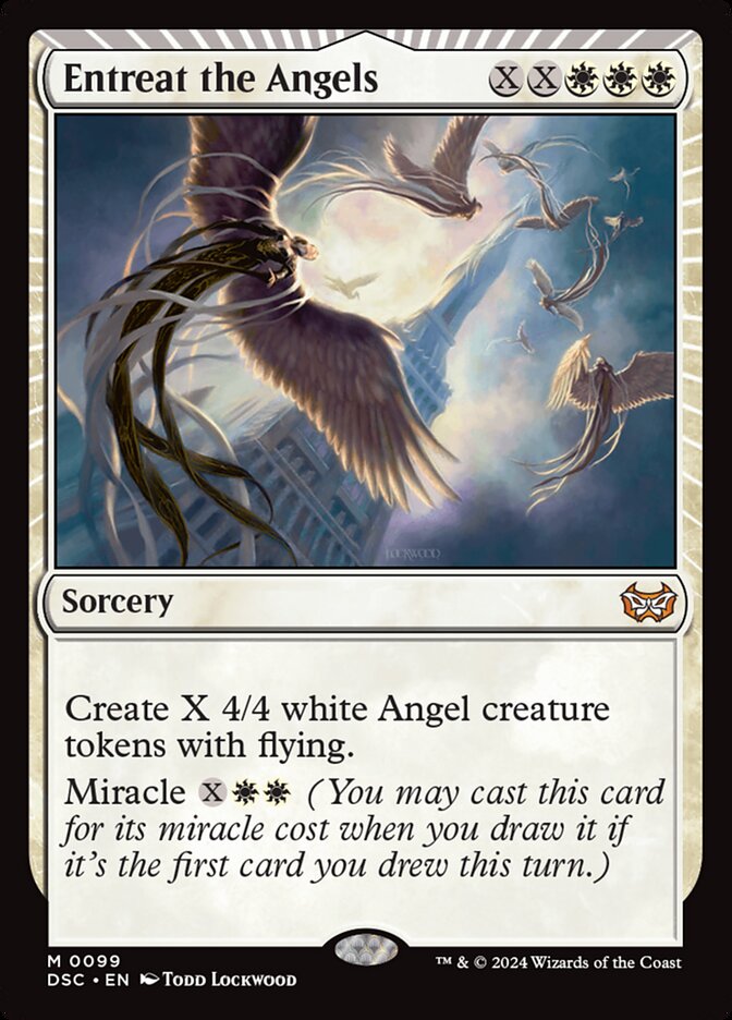 Entreat the Angels 99 (Commander: Duskmourn: House of Horror)  | Good Games Cannington