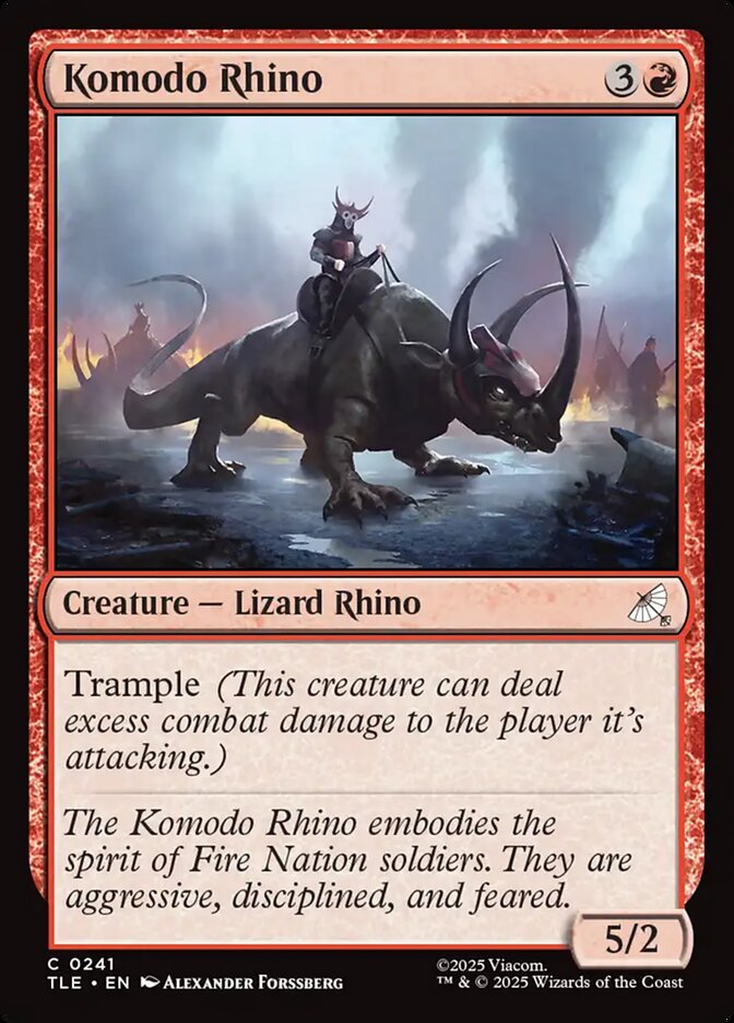 Komodo Rhino 241/317 (Avatar: The Last Airbender: Eternal-Legal)  - Foil | Good Games Cannington