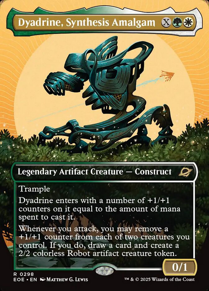 Dyadrine, Synthesis Amalgam 298/276 (Edge of Eternities)  - Borderless Foil | Good Games Cannington