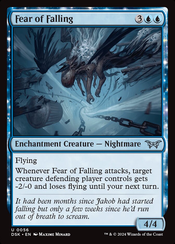 Fear of Falling 56 (Duskmourn: House of Horror)  - Foil | Good Games Cannington