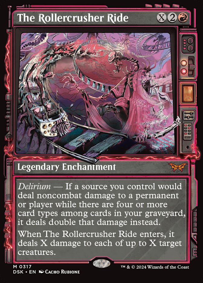 The Rollercrusher Ride 317/286 (Duskmourn: House of Horror)  - Showcase Foil | Good Games Cannington