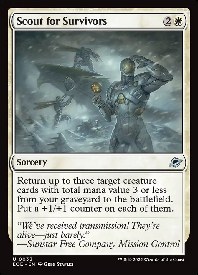 Scout for Survivors 33 (Edge of Eternities)  - Foil | Good Games Cannington